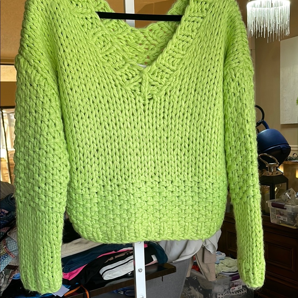 Lovers and friends size m green sweater
